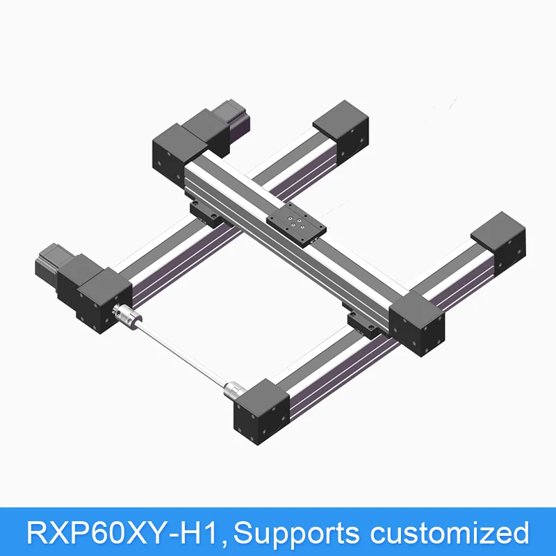 RXP60XY-S Motorized XY Stage Synchronized Belt Linear Module Guide Motion Rail Slide Table Actuator For CNC Linear Position Kit