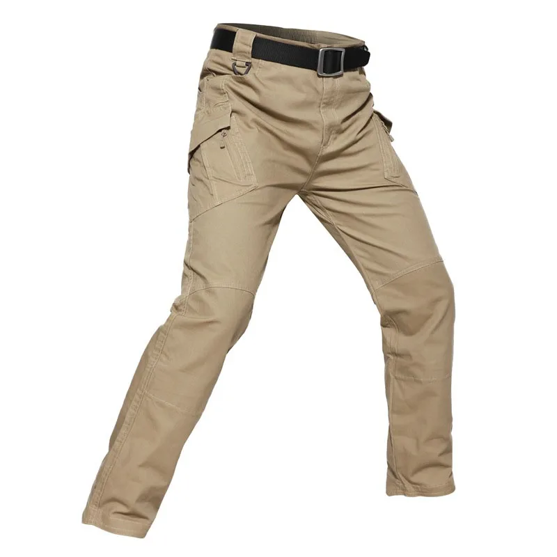 MEGE/брендовая мужская одежда, военные армейские брюки-карго, тактические брюки из ткани Рипстоп, повседневные брюки для мужчин размера плюс 5XL - Цвет: BROWN