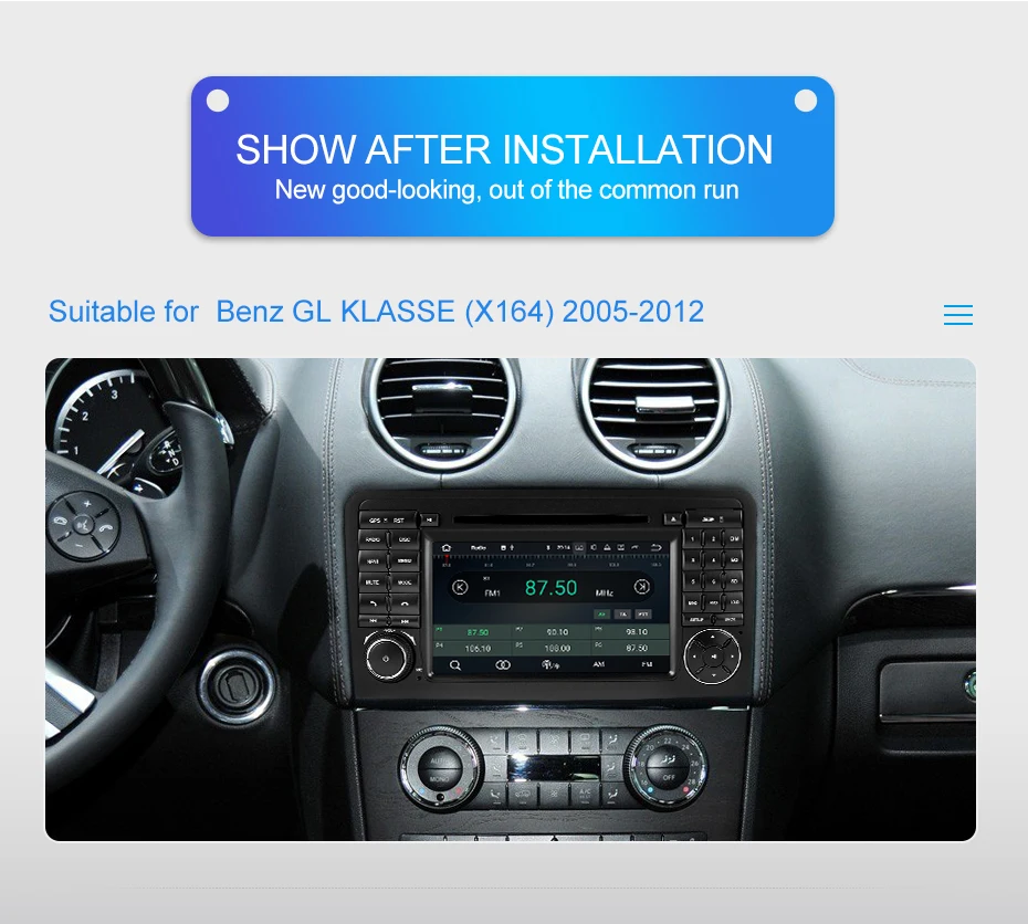 Discount Isudar Car Multimedia Player 2 Din Android 9 For Mercedes/Benz/GL ML CLASS W164 ML350 GPS Auto Radio DVD Player DSP Octa Core FM 4