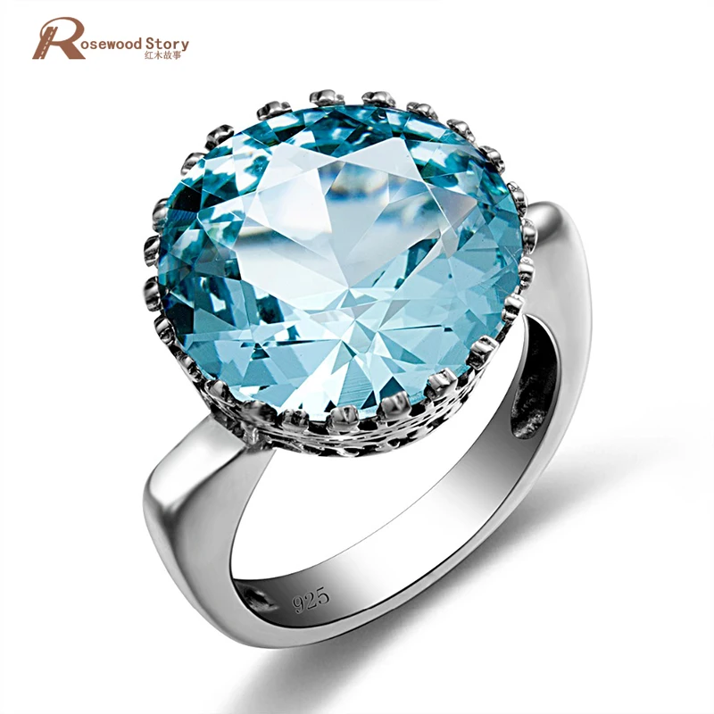 925 Sterling Silver Plating Fashion Women Crystal Pendant Jewelry Wholesale #5