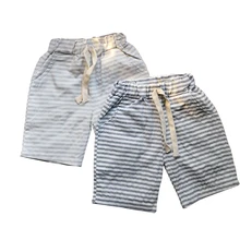 Горячая Распродажа, детские брюки, детские штаны для мальчиков, летние пляжные свободные шорты, хлопковые штаны в полоску