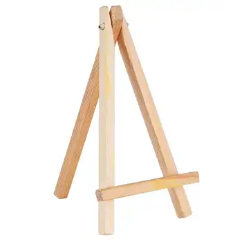 

24 Pack Mini Wood Display Easel Wood Easels Set For Paintings Craft Small Acrylics Oil Projects