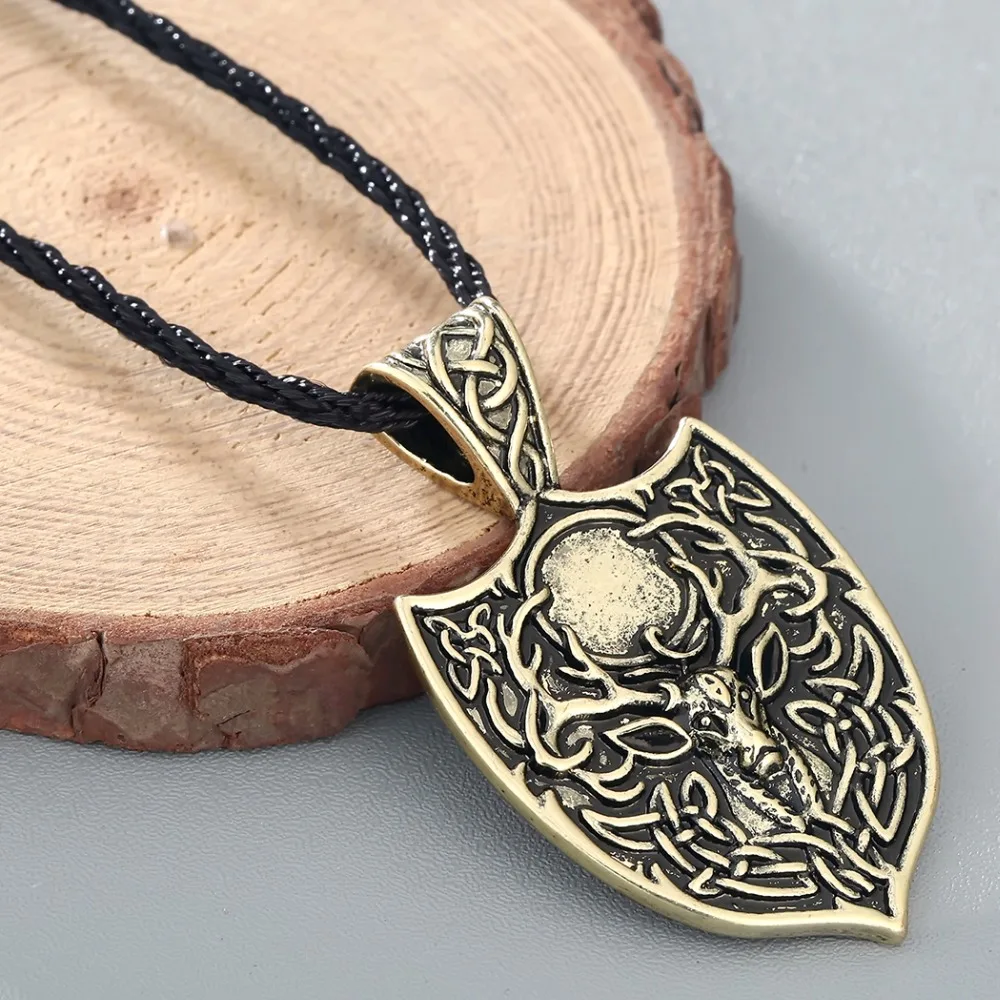 QIMING Viking Wolf Men Necklace Cat Dog Paw Bird Eagle Dragon Pendant Pagan Tibetan Amulet Odin Vintage Animal Necklace Women QIMING Viking Wolf Men Necklace Cat Dog Paw Bird Eagle Dragon Pendant Pagan Tibetan Amulet Odin Vintage Animal Necklace Women