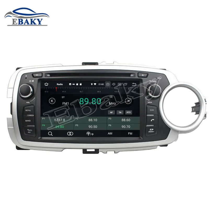 Excellent NaviTopia 7inch 4GB RAM 64GB ROM Octa Core Android 9.0 Car DVD Player For Toyota YARIS 2012 2013/GPS 15