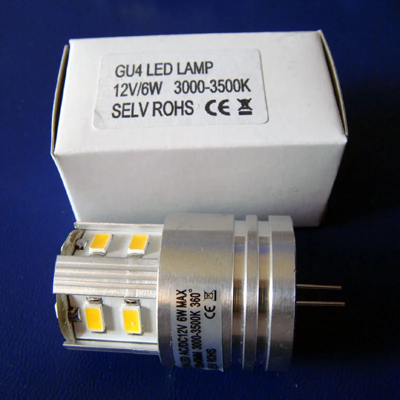 

High quality 12V 6W G4 led lamps,ac/dc 12v 5630 high power G4 6w led light free shipping 5pcs/lot