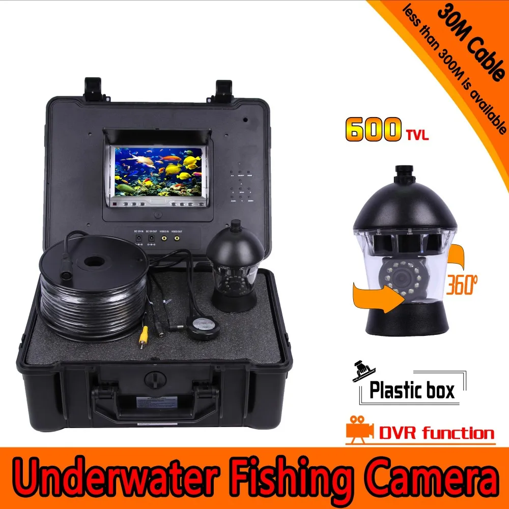 360 Degree Panning Underwater Fishing Camera Kit with 30Meters Depth