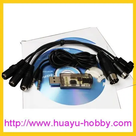 Free shipping USB 2 0 Almighty Flight 12 in1 Simulator Dongle with Remote controlled rc airplane