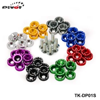 8PCS/LOT JDM Style Fender Washers Bumper Washer Lisence Plate Bolts Kits for CIVIC ACCORD TK-DP01S High Quality