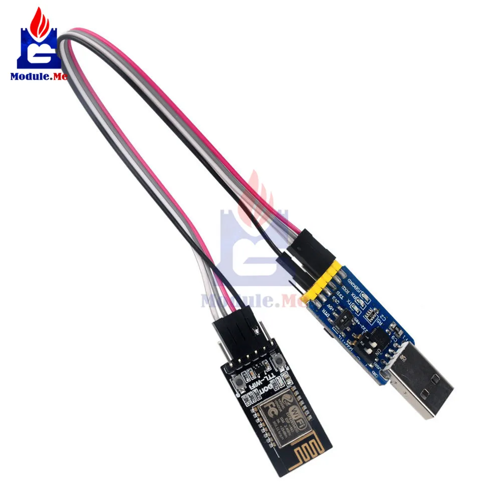 TTL к Wi Fi ESP M2 ESP8255 модуль ESP8266 CP2102 USB Последовательный RS232 6 в 1 передатчик Модуль с 4 Pin