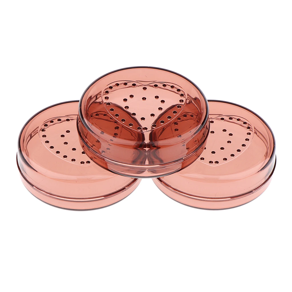 3X Красота макияжные губки Карман Футляр, компактная коробка порошок держатель спонжа, блендер губка для замены косметический контейнер - Цвет: Pumkin
