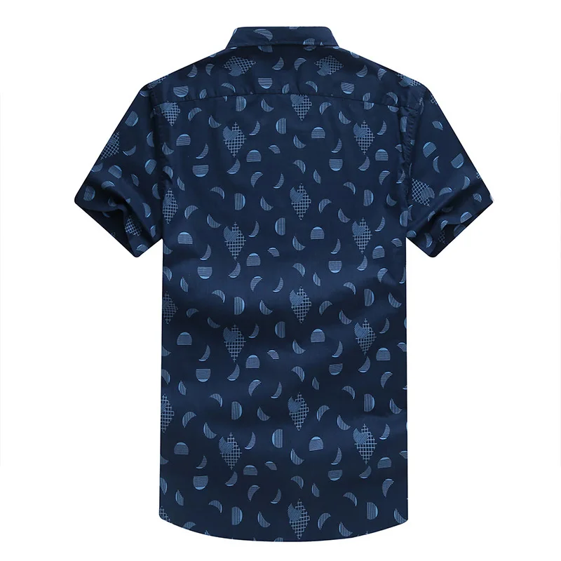 8XL 7XL Большие размеры Мужская гавайская рубашка с коротким рукавом Мужская Роскошная хлопковая Повседневная рубашка с цветочным принтом, одежда лето