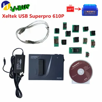 

Xeltek USB Superpro 610P with 13 Adapters Universal Programmer IC Programmer 13PCS Burn Block Adapters