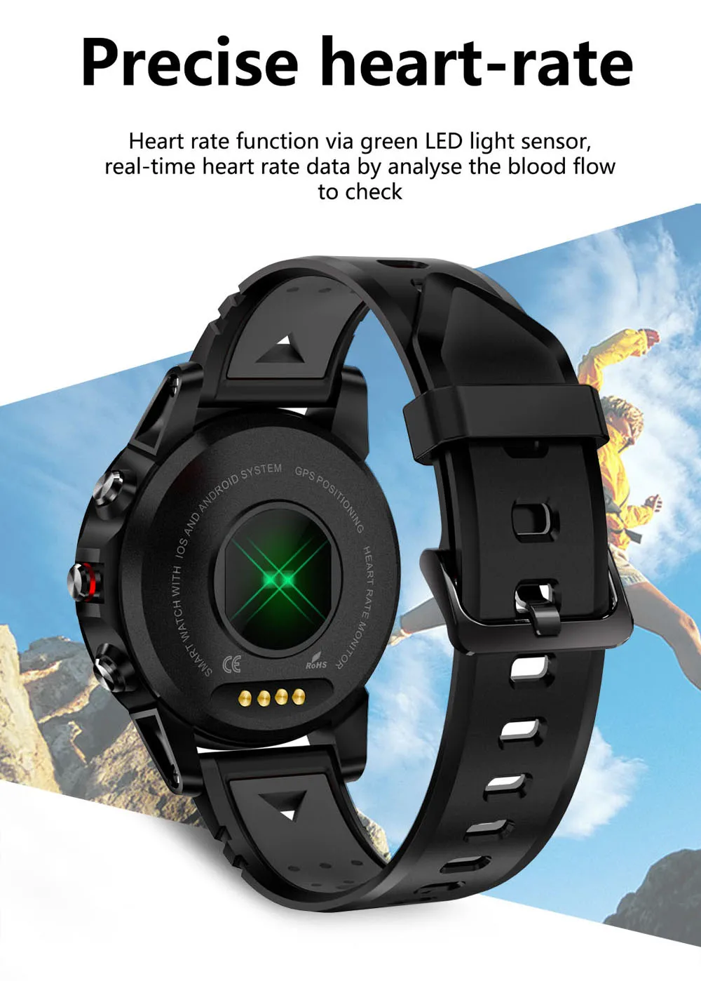 cara setting smart watch v8