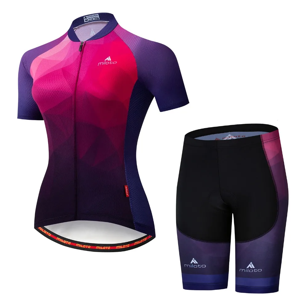 MILOTO Pro одежда для велоспорта, комплекты для велоспорта, летние женские комплекты для велоспорта, комплект из Джерси для шоссейного велосипеда, Майки для велоспорта, одежда для велоспорта