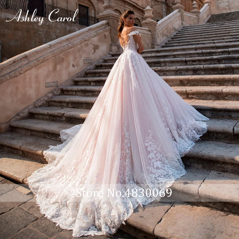 Ashley Carol Luxury Wedding Dresses For Women Princess Off Shoulder Appliques Sweetheart Wedding Gown Vestidos De Novia 2
