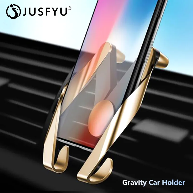 

Gravity Car Phone Holder Universal Mobile Phone Holder Stand Mount Air Vent For iphone Xs Samsung S9 Smartphone Cell Support GPS