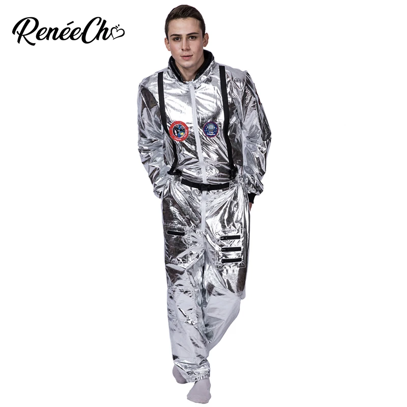 

2018 Astronaut Alien Pop Dancer Stage Spaceman Costume Carnival Party Club Adult Male Outfits Clothing Halloween Costume For Men