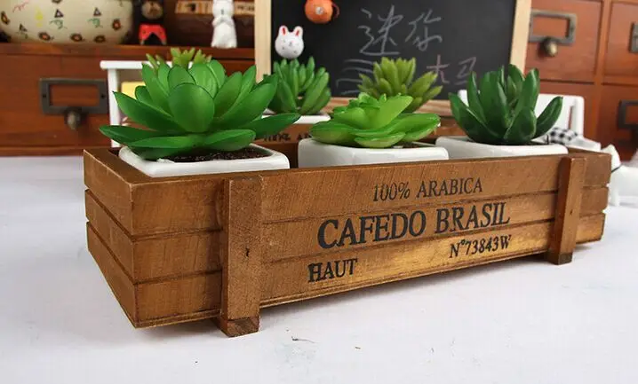 Resultado de imagen de macetas madera