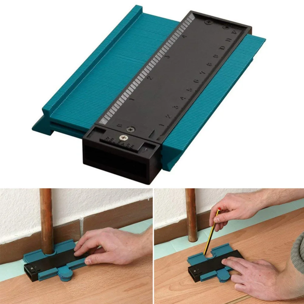 

Contour Gauge Plastic Profile Duplicator Standard 5" Width Wood Marking Tool Tiling Laminate Tiles General Tool Woodworking tool