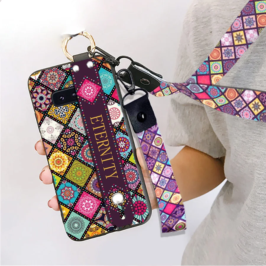 

Datura strap tpu case for samsung galaxy A50 20 30 40 60 70 M20 S8 S9 S10 plus note 8 9 case cover wristband holder soft phone b