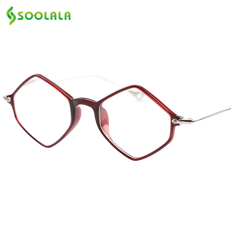 

SOOLALA New Brand Reading Glasses Light Eye Glasses Frame Brand Designer Prescription Eyeglasses +0.5 0.75 1.25 1.5 2.5 to 4.0