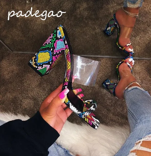 

Summer new high-heeled women's sandals fashion sexy color holiday non-slip transparent women's sandals slippers A166