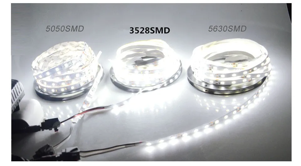 5 м Светодиодная лента светильник 5630(5730) 3528 5050 SMD RGB Светодиодная лента рулон не-водонепроницаемый DC 12 В гибкая светодиодная лента лампа