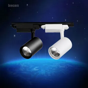 

Track Lighting New Led Cob Track Rail Light Ac85- 265v10w Spot Adjustable Lighting Lamp For Mall Exhibition Office Black/white