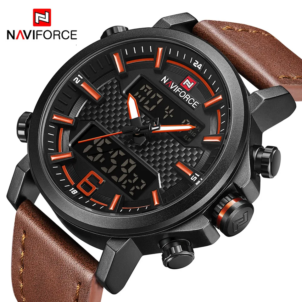 julius army led shock resistant military quartz watch