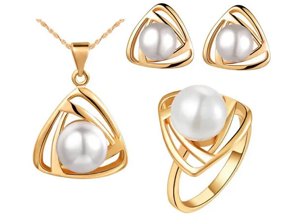 Комплект из колье и серёг с искусственным жемчугом|necklace earring|necklace earrings ringearrings