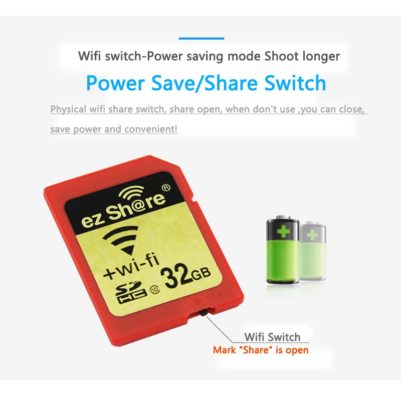Оригинал EZ share wireles sd карта WIFI Share памяти 16 Гб класс 10 SDHC usb флэш память SD Бесплатная