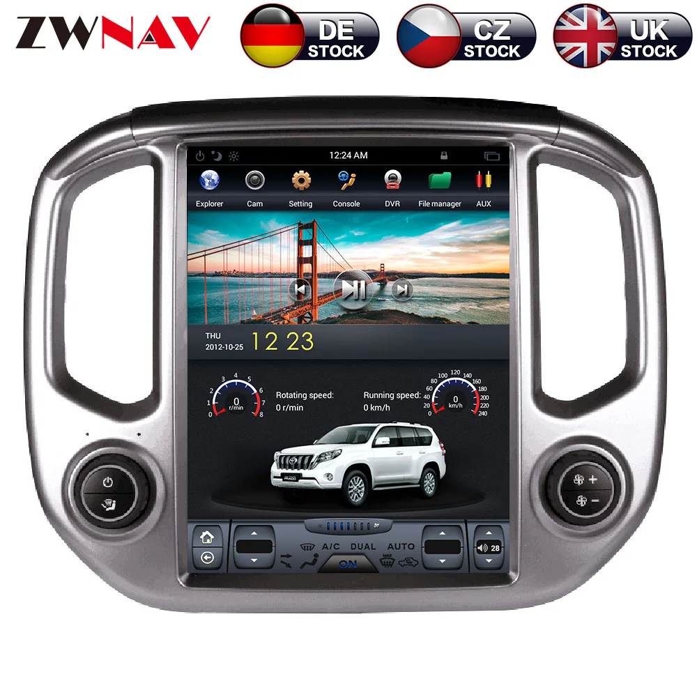 

ZWNVA Tesla IPS Screen Android 7.1 Car GPS Navigation Radio No DVD Player For GMC CANYOU For Chevrolet Colorado
