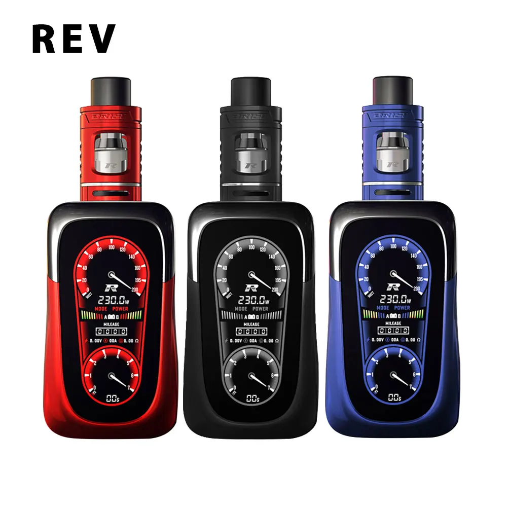 

Original REV GTS Version2 230W TC MOD with 4.5ml Drift Tank & Faster Fire 0.002s Output E-cig Vape Mod No 18650 Battery