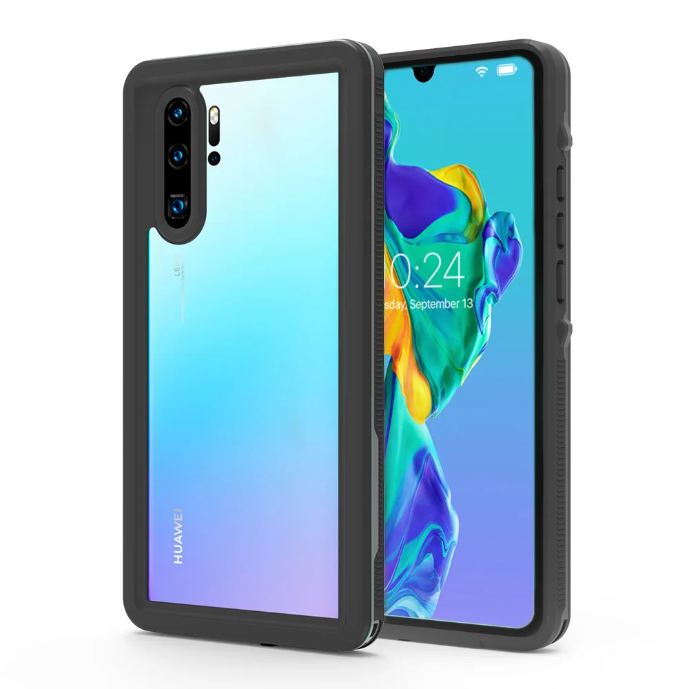 Bitingly Case for Huawei P30 Pro IP68 Certified Waterproof Surfing Cover Diving For Huawei P30Pro P30 Swim Proof Underwater Case