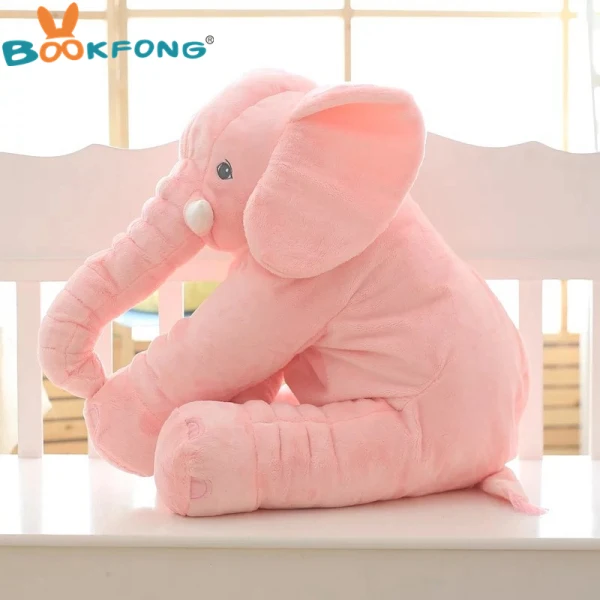 Супер мягкие теплые носки для малышей успокаивать младенцев слон Playmate успокоительная Кукла Игрушки для маленьких детей с изображением слона детские плюшевые игрушки чучело кукла 20-60 см - Цвет: 60cm pink elephant