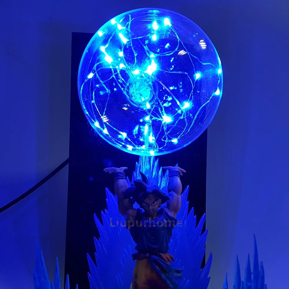 Dragon Ball Z Son Goku Spirit Bomb Led Effect ночные светильники аниме Dragon Ball Z DBZ светодиодные настольные лампы Сон Гоку