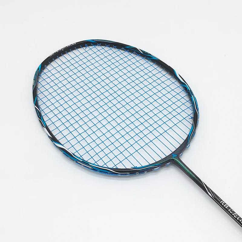 Alta calidad 9U 58 gramos raqueta de Bádminton de segunda generación Super ligero de fibra de carbono raqueta 30LBS para Profesional