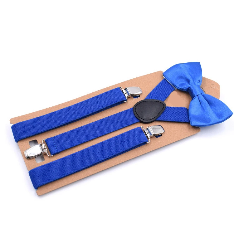 Explosions Bow Tie Suit Three Clip Straps Unisex Style Strong Three Clips Adult Bow Tie Suit High Quality Fashion Suspender - Цвет: 07