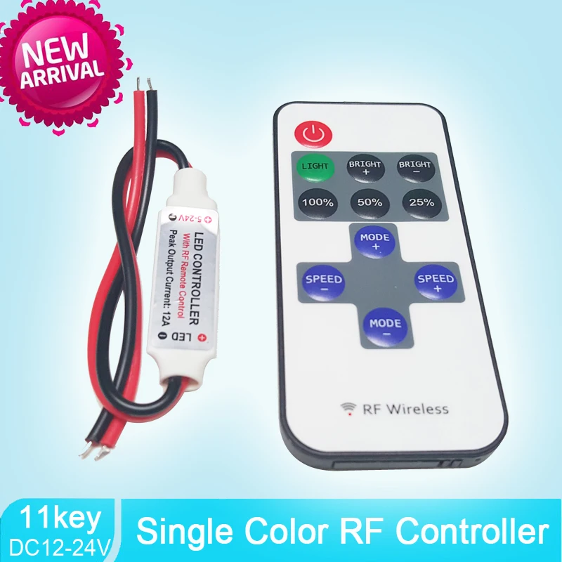 11 key 11key RF беспроводной пульт дистанционного управления DC 5 V 24 12A светодиодный