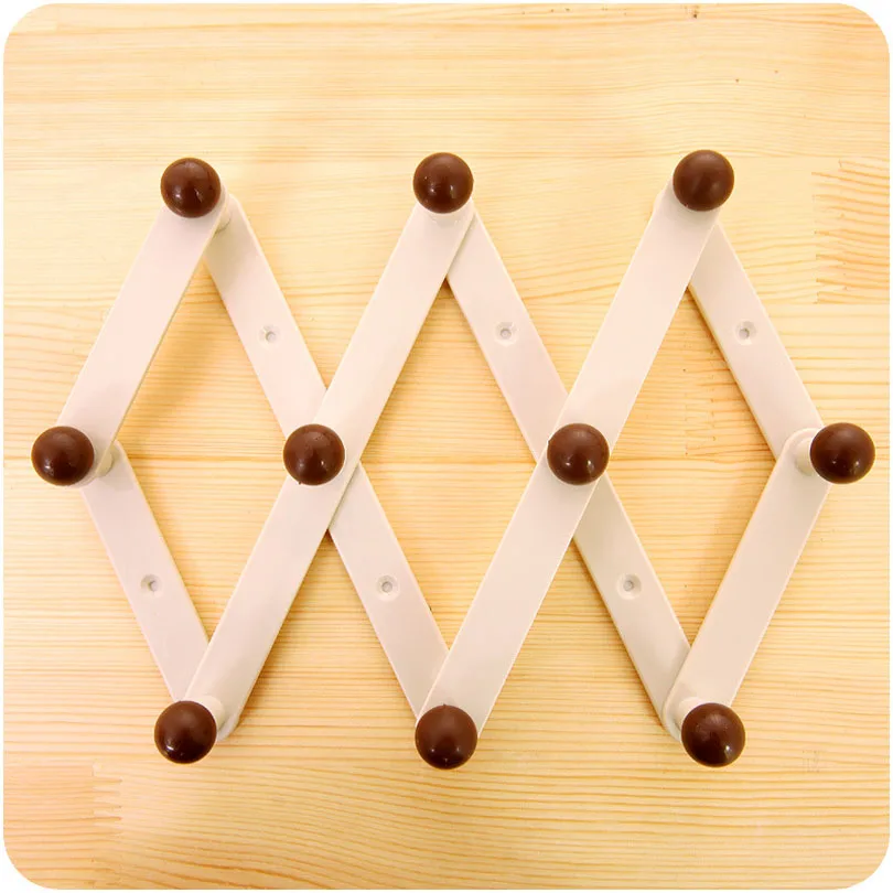 rhombus folding retractable clothes hook simple and practical hanger home hook robe home decor coat hanger wall hanger - Retractable Coat Hook rhombus folding retractable clothes hook simple and practical hanger home hook robe home decor coat hanger wall hanger - Retractable Coat Hook