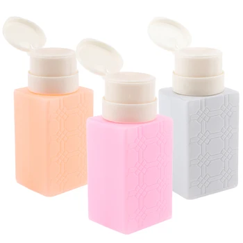 

3x 200ml Nail Tips Empty Bottles Acrylic Gel Nail Remover Bottle