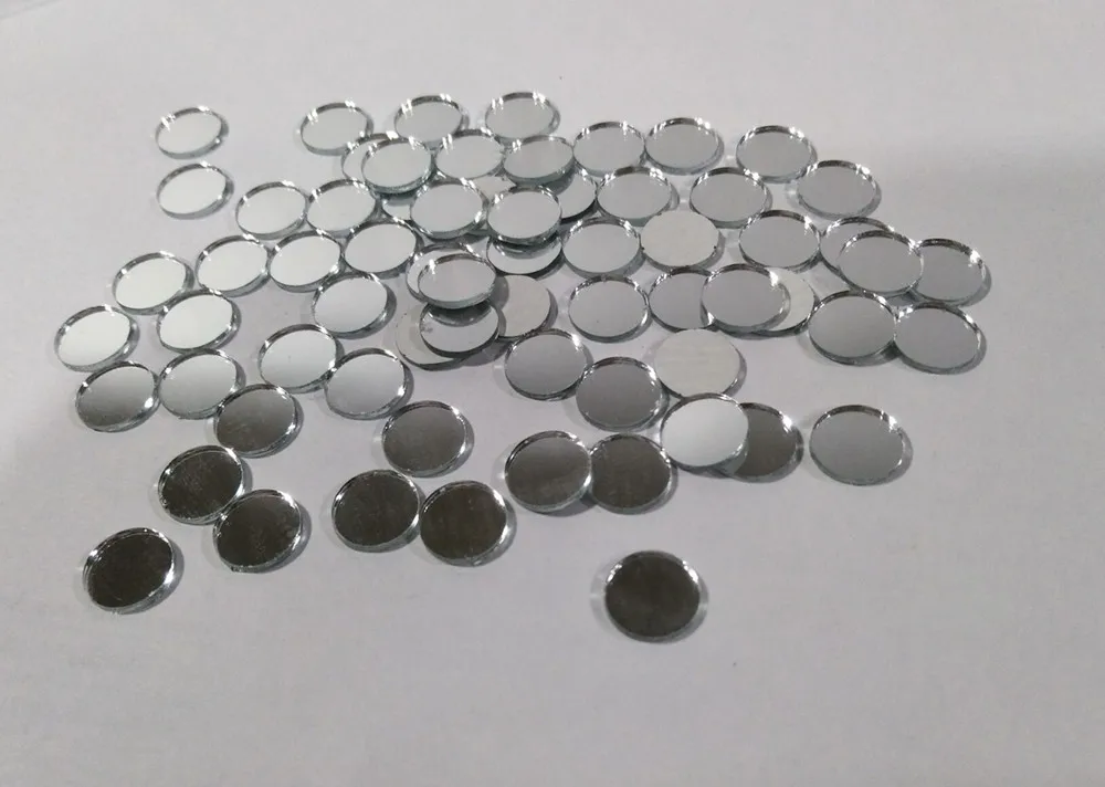 MEYA 1x1 см круглые мини зеркала мозаичная плитка 1 круглое стеклянное зеркало 200