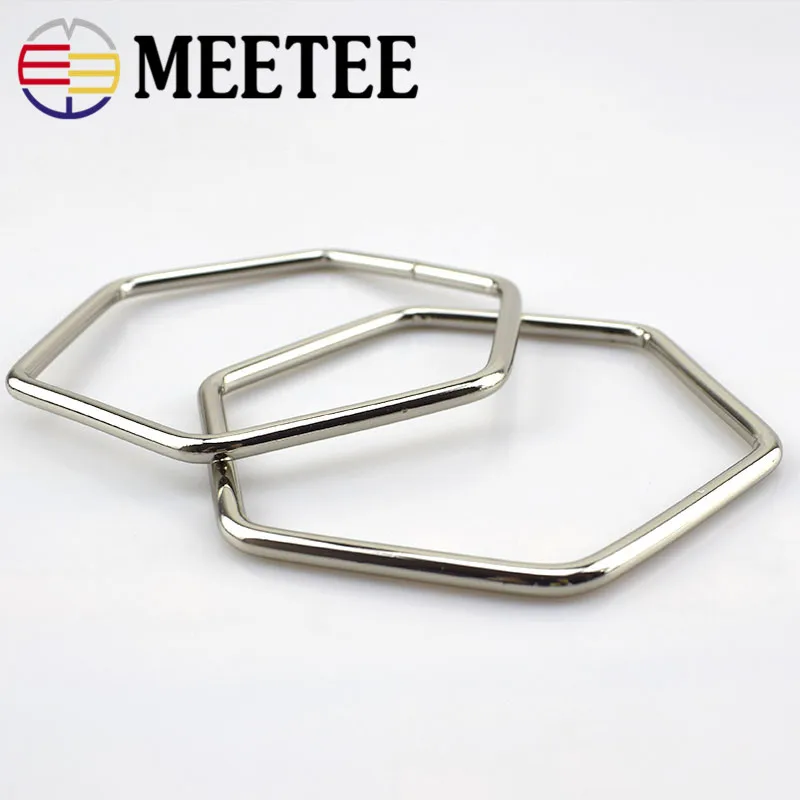

2Pcs/Lot Metal Purse Frame Handle Novelty Hangbag Strap Buckles Hanger DIY Bag Accessories Parts Replacement Belts Handles F1-56