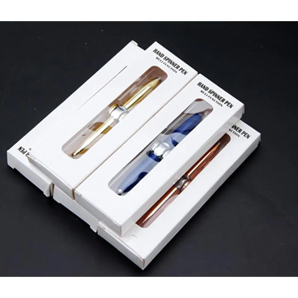 Portable LED Hand Spinning Pen Ballpoint Pen for Business Adults& Kids Ballpoint pen for lighting gyro decompression toys r25