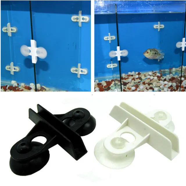 2pcs/lot Aquarium Fish Tank Divider Separator Clip Suction Cup Dividers