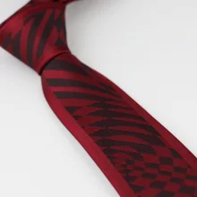 Галстуки мужские s обтягивающие Галстуки бордовые красные с черной полосатой каймой шейный платок, тонкий галстук 6 см мужские нарядные рубашки Свадебные Gravatas Corbata
