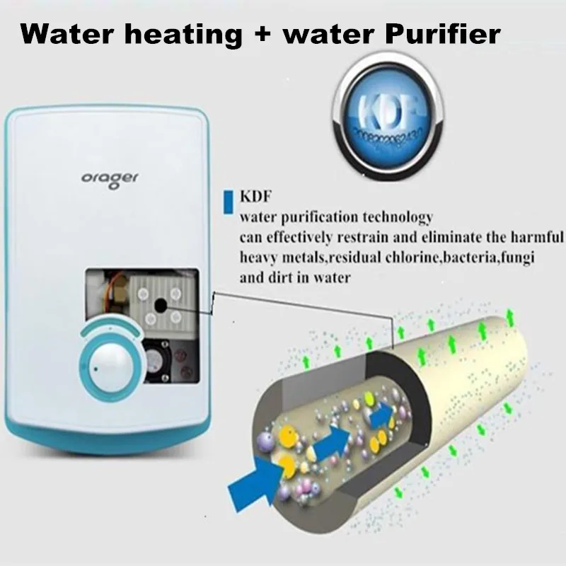 Мгновенный нагреватель воды кран мини мгновенная Индукционная Горячая Электрический Очиститель для кухонной раковины с функцией очистки KDF