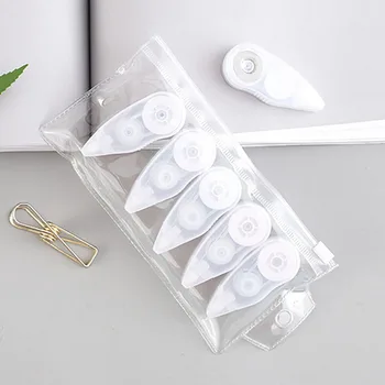 

6 pcs/bag Simple White Correction Tape Cute Kawai Transparent Corrector Tape Korean Stationery Office School Supplies