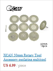 XCAN 10 шт. мм 16-60 мм лезвия 2 шт. стержень Мини Алмазный шлифовальный круг буровая Шлифовальная головка Мультитул лезвия круговой пилы для