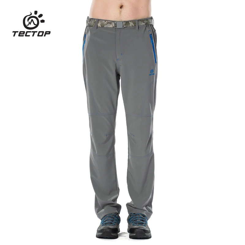 

TECTOP PS6179 Spring and Summer Outdoor Quick Dry Shorts Sport Pants, Solid Elastic Polyester Men Pants